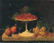 Severin Roesen Still life with Strawberries France oil painting artist